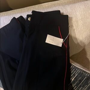 Black Pants with Red Trim